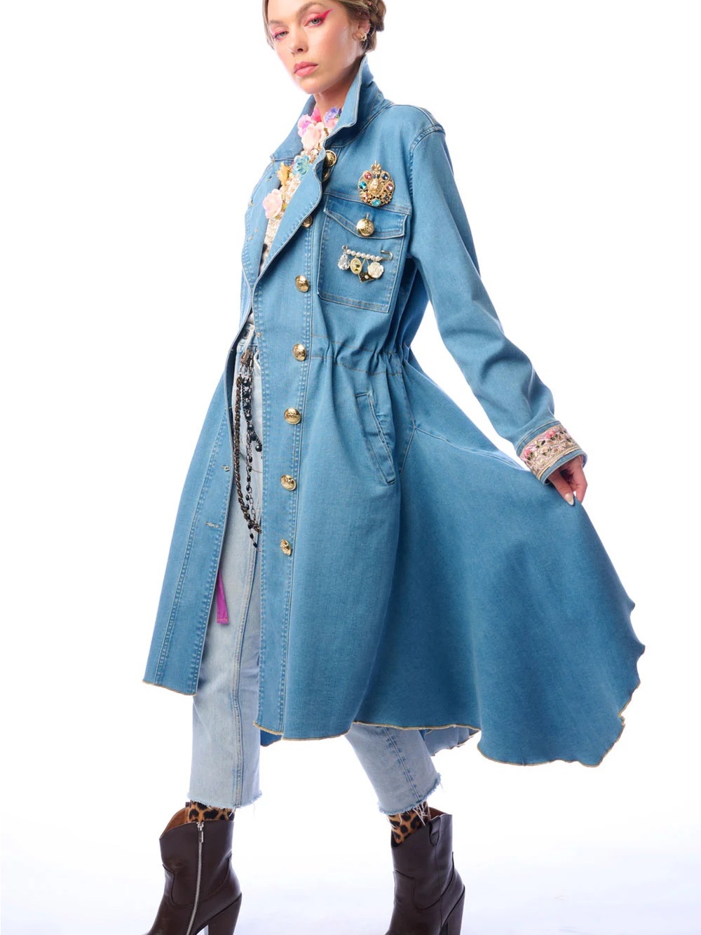 ARATTA MONTE CARLO DENIM COAT - M - NWT - Picture 8 of 12